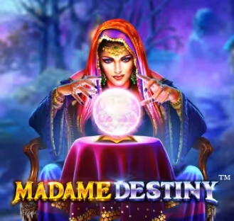 Madame Destiny slot game with mystical themes, found on Rainbet casino.